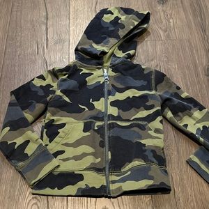 Crewcuts camo hooded sweatshirt